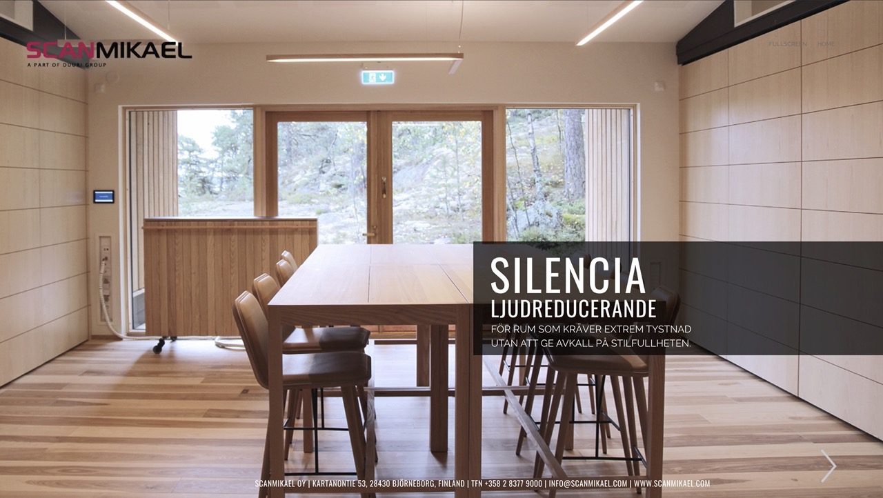 Scanmikaelin Silencia äänieristysseinät