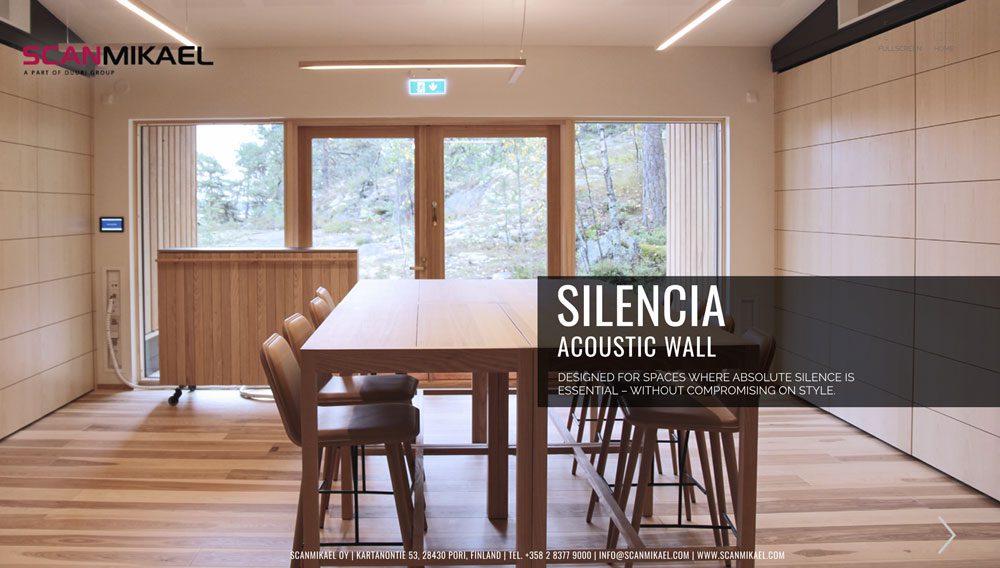 Scanmikaelin Silencia äänieristysseinät